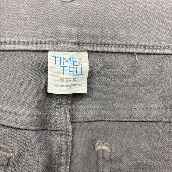 TIME and TRU NEW TT Core Jegging Womens M Gray Ankle Stretch - Picture 8 of 8
